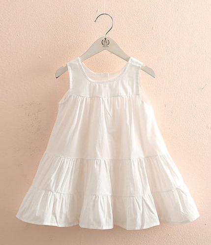 Vidmid New Kids Cotton Dresses For Girls Short Sleeve Dress Party Summer Brief Dress Rainbow 2-10 Years Children Clothing P494