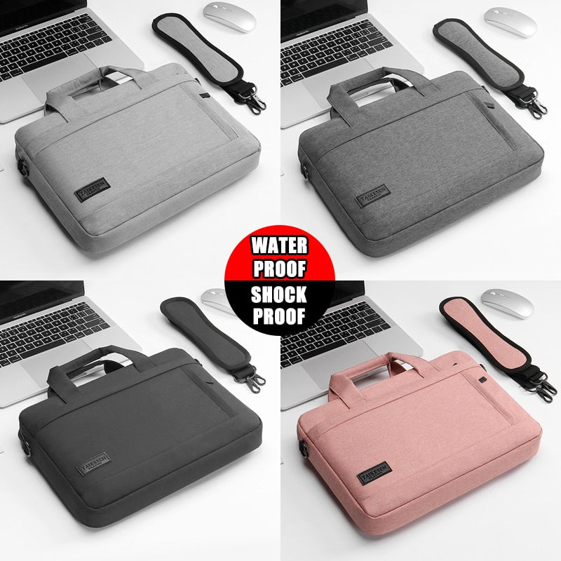 Laptop Bag Sleeve Case Protective Shoulder Carrying Case For pro 13 14 15.6 17 inch Macbook Air ASUS Lenovo Dell Huawei handbag