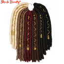 Crochet Hair Dreadlocks Faux Locs Extensiones de cabello trenzado Trenzas decorativas sintéticas Pre estiradas 12 pulgadas para mujeres Negro