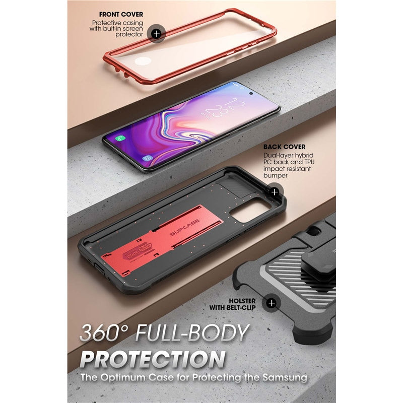 SUPCASE für Samsung Galaxy S20 FE Hülle (2020 Release) UB Pro Ganzkörper-Holster-Abdeckung mit integriertem Displayschutz und Ständer