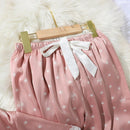 Lisacmvpnel Srping New Crown Print Women Pyjamas Lace Sweet Short Sleeve Suit Pajamas Summer Satin Chiffon Soft Touch Sleepwear