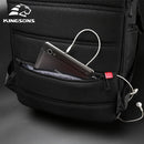 Kingsons 15 "17" Laptop-Rucksack Externe USB-Lade-Computer-Rucksäcke Diebstahlsichere wasserdichte Taschen für Männer und Frauen