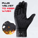 Guantes de ciclismo de invierno Bicicleta Cálido Pantalla táctil Guantes de dedo completo Impermeable Bicicleta al aire libre Esquí Motocicleta Montar