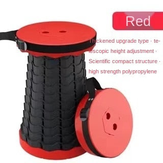 Retractable Stool Folding Chiar Outdoor Portable Stool Folding Chair Camping Stool Convenient Fishing Foldable plastic stool