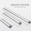 Luz nocturna ultrafina de 12/23, 5/40cm, luces LED para debajo del armario, Sensor de movimiento PIR, lámpara recargable por USB para cocina