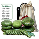 Tontin Jade esmalte terapia masaje con piedras calientes conjunto masajeador espalda masajeador cuidado de la salud piedras para masaje columna basalto piedra spa