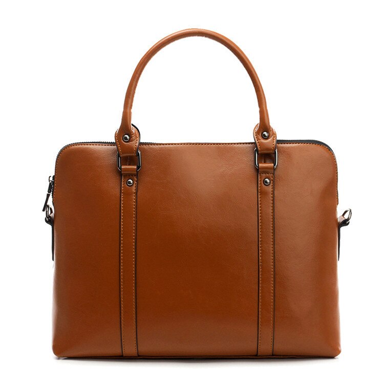 Neue Aktentasche aus echtem Leder für Frau Laptop Computer Tasche Damen Handtaschen Büro Damen Schulter Messenger Bags Bolso Hombre
