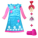 Kinderkostüme Mädchenkleider Trolls Poppy Kostümkleid für Mädchen Halloweenkostüme für Kinder Karnevalskostüm Kostüm