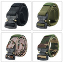 Military Equipment Combat Tactical Belts for Men Army Training Nylon Metal Buckle Waist Belt Outdoor Hunting Waistband