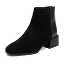 JIANBUDAN Autumn winter suede casual Chelsea boots Women's fashion New Ankle boots Winter plush warm women's boots Size 34-40