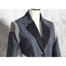 TWOTWINSTYLE Patchwork Tassel Hit Color Coats Women Lapel Collar Long Sleeve Tunic Hollow Out Jacket Female 2020 Fashion Clothes