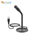 FIFINE Mini USB Mikrofon für Diktate. Desktop Plug&amp;Play Mikrofon für Computer, Laptop, PC. Für Konferenzen, Gaming, Streaming.