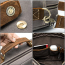 Maletines WESTAL para hombre, bolso para hombre, bolsos de oficina de negocios de cuero genuino para hombre, bolso para ordenador portátil, maletines de cuero, bolsos de abogado para hombre