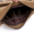 Canvas Messenger Bag for Men Vintage Water Resistant Waxed Crossbody bags Briefcase Padded Shoulder Bag for Male Handbag