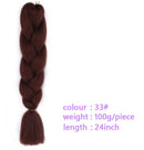Black Star Hair Ombre Jumbo Extensiones de cabello trenzado Trenzas retorcidas de 24 pulgadas Fibra de cabello sintético para trenzado retorcido para mujeres