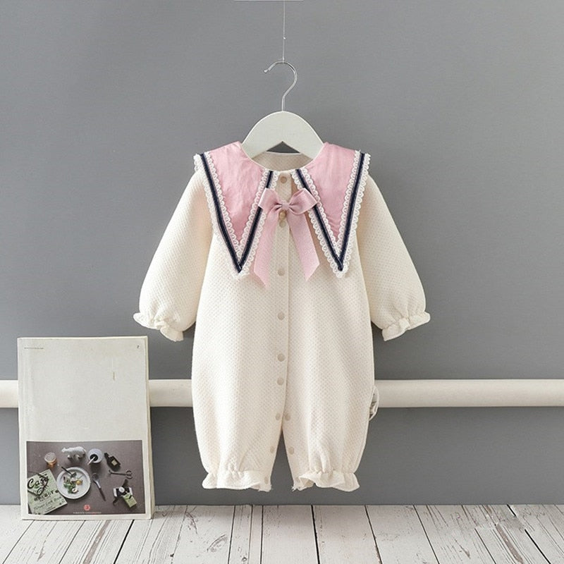 Winter Infant Baby Girls Rompers Suit Newborn Toddler Thick Girls Clothing Children Rompers 0-2Y