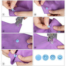 360 Sets T5 Plastic Snap Button with Snaps Pliers Tool Kit & Organizer Containers,Easy Replacing Snaps,DIY Family Tailor
