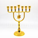 Crystal candle holder Big Menorah Candelabra Brass Gold holders 7 Branched Religious