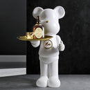 Home Decor Violent Bear Tray Large Ornaments Decoration Of Living Room Figurines For Interior Semi Manual Resin Crafts Sculpture
