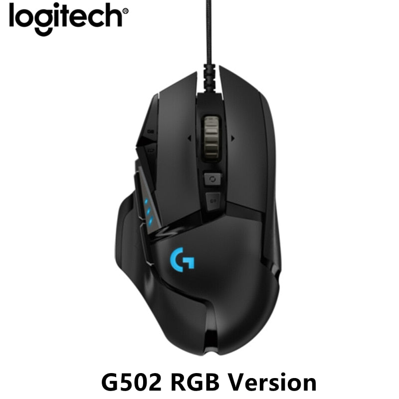 Logitech G502 HERO Professional Gaming Mouse 16000DPI Gaming Programming Mouse Adjustable Light Synchronizatio For Mouse Gamer