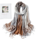 2022 Plaid Frauen Hijab Schal Pashmina Dame Tücher Foulard Stirnband Quaste Kaschmirähnliche Winter Schals Warme Weibliche Wraps Bandana