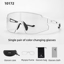 ROCKBROS Cycling Sunglasses  Photochromic Road Bike UV400 Bicycle Eyewear MTB Mountain Bicycle Cycling Goggles