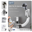 External Shower Faucet Holder Artifact Wash Hair Pet Washer Bathroom Kitchen Basin Tap Filter Flexible Hose Bidet Spray Gun