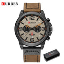 New Men Watch CURREN Top Brand Luxury Mens Quartz Wristwatches Male Leather Military Date Sport Watches Relogio Masculino