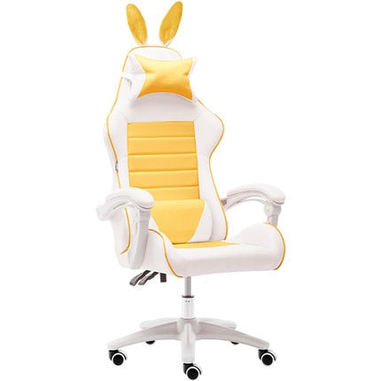 Office Chair WCG Computer Gaming Chair Reclining Armchair with Footrest Internet Cafe Gamer Chair Office Furniture Pink Chair