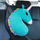 Bebé chico viaje unicornio almohada niños cabeza cuello soporte proteger asiento de coche cinturón almohada hombro seguridad Correa lindo Animal cojín