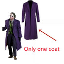 high-quality Heath Ledger Cosplay Suit Halloween mens Movie The Dark Knight Joker Costume Purple Jacket Full sets