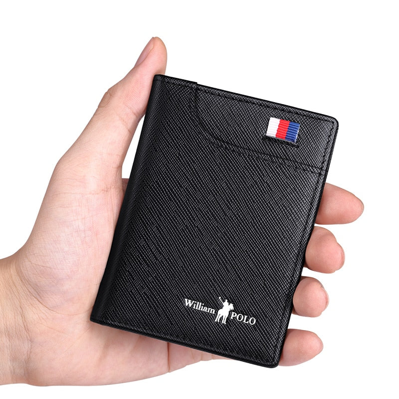 Herren-Lederkarten-Geldbörse RFID-Kartenhülle ultradünner Kartenhalter multifunktionale Kartentasche High-End-Marke Mini Wallet Bag