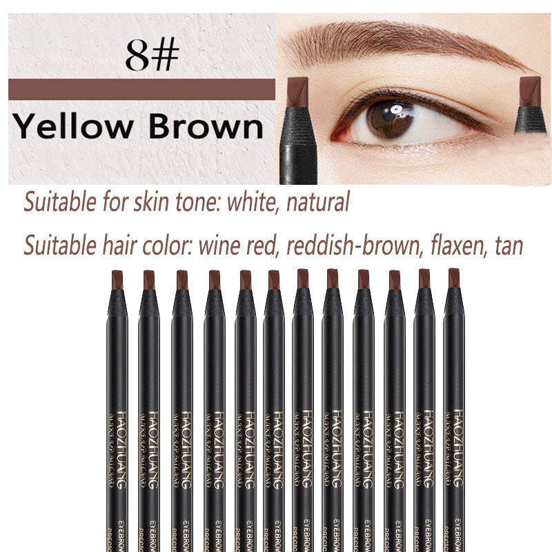12PCS  Eyebrow Pencil Cosmetic  pencil  for eyeshadow Natural Long-Lasting Tattoo  eyebrows waterproof eyebrow makeup set beauty