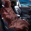 KAWOSEN 1 Piece Long Faux Fur Seat Cover, Universal Artificial Plush Car Seat Covers, Cute Plush Snow Seat Cushion LFFS02
