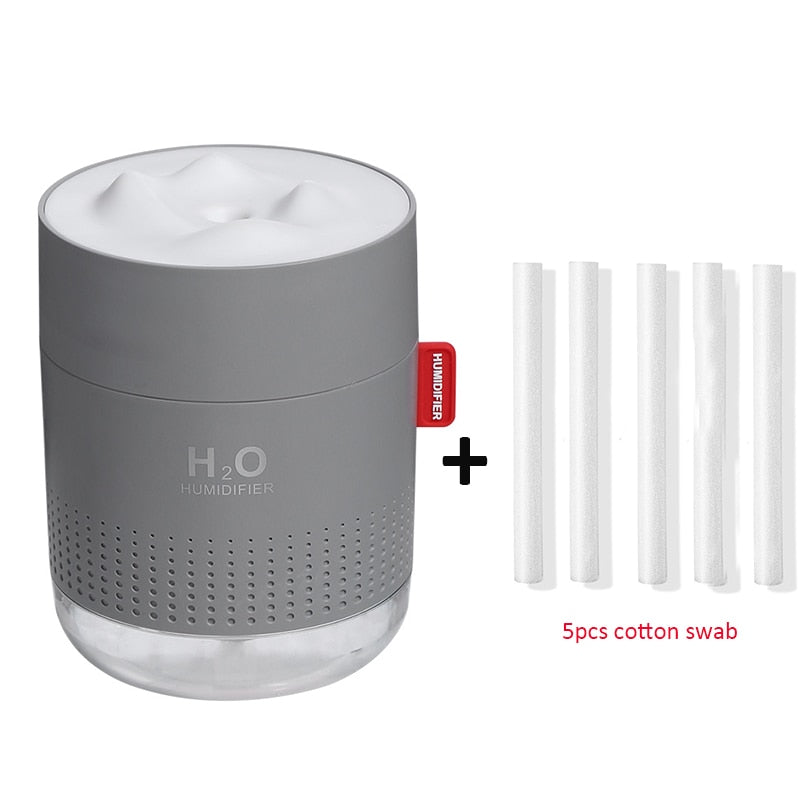 White Snow Mountain Luftbefeuchter 500ML Ultraschall USB Aroma Air Diffusor Beruhigendes Licht Aromatherapie Humidificador Home Diffusor