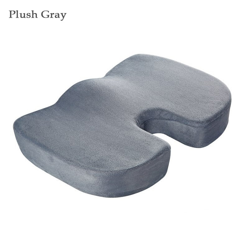 Orthopedics Hemorrhoids Seat Cushion Memory Foam Car Rebound Cushion Office Chair Lumbar Support Pain Relief Breathable Pillow