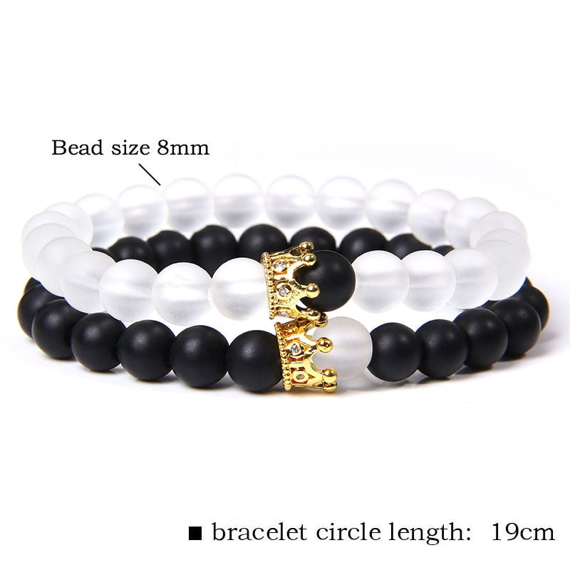 8mm Moonstone Stone Beaded Bracelet For Women Men Chakra Yoga Shining Stone Beaded Charm Bracelet Handmade Wristband Jewelry