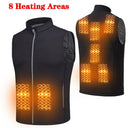 Jacket Heated Vest Warm women USB Heated clothing Electric Heating Jacket fishing trekking Heating Pad Men&