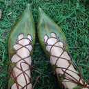 Women Gothic Medieval Retro Elf Witch Leaves Lace Up Shoes Cosplay Costume British Style Men Palace Carnival Party Knight Boots