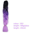 Black Star Hair Ombre Jumbo Extensiones de cabello trenzado Trenzas retorcidas de 24 pulgadas Fibra de cabello sintético para trenzado retorcido para mujeres