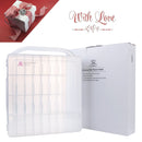 MAKARTT Professional Nail Polish Holder Organizer for 36 / 60 Bottles with Large Separate Compartment for Tools  Storage Box