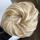 Tinashe Beauty banda elástica con cabello desordenado moño Scrunchy Chignon con banda elástica Messi postizos Donut para mujeres y niños