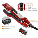 Professional Hair Straightener Steam Electric Hair Hot Comb Dual Voltage Titanium Flat Iron Hair Curler Hairstyles Tool For Hair