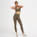 2 Pieces Seamless Fitness Women Yoga Suit Gym Push Up Clothes Workout Sport Set Padded Sports Bra High Waist Legging Sportswear