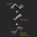 8 in 1 Folding Screwdriver Set Torx Screwdriver Mini Screwdriver Bits Kit Hexagon Torx Screwdriver Phillips Flat Screw Driver