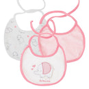 Honeyzone 3pc/lot 100% Cotton Baby Girls Bibs Pink Flamingo Print Baby Towel Bandanas Scarf Children Cravat Infant Towel