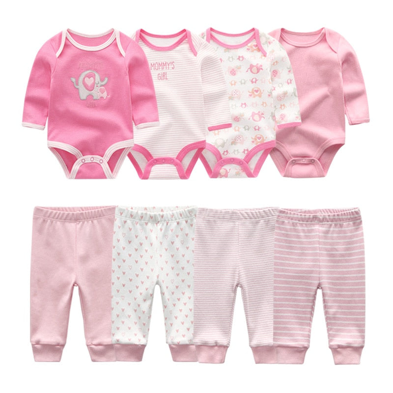 2022 Baumwolle Baby Mädchen Kleidung Bodysuits + Hosen Baby Sets Neugeborene Kleidung Sets Herbst Winter Baby Boy Kleidung Roupa de bebe