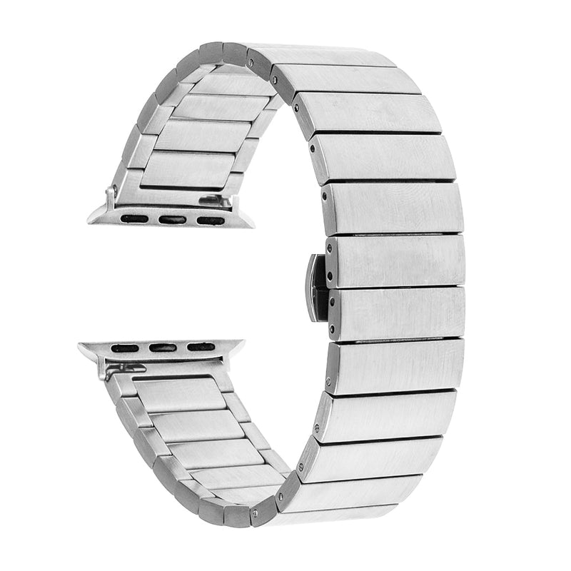 Edelstahlarmband für Apple Watch Band 44 40 42 38 41 44 mm Für iWatch Band Butterfly Metal Bracelet 5 4 3 se 6 7 Series