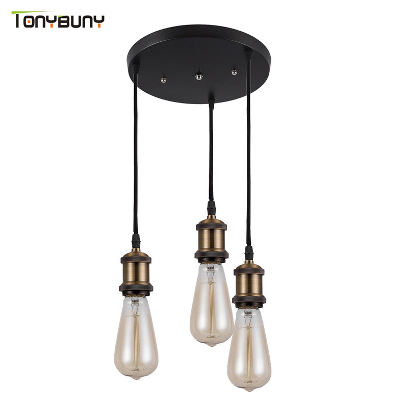 Retro Industrial Loft LED Bar Pendelleuchte E27 Sockel Pendelleuchten Aluminium Esszimmer Pendelleuchten Küche Hängelampen