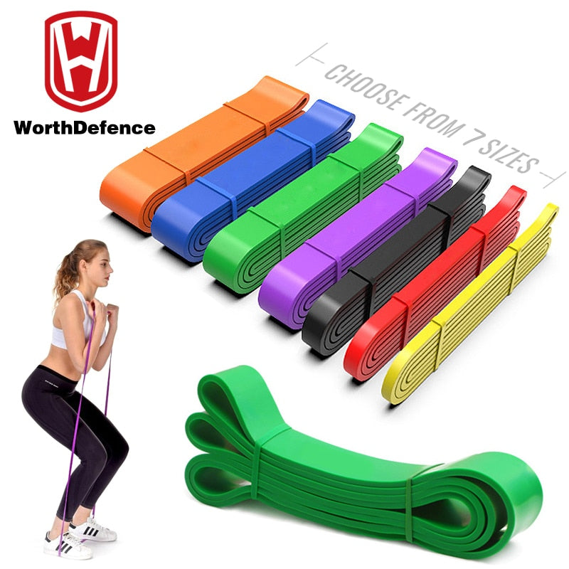 Bandas de resistencia de entrenamiento de Worthdefence, expansor de goma para gimnasio en casa, para Yoga, ayuda a las encías, equipo de entrenamiento para ejercicio